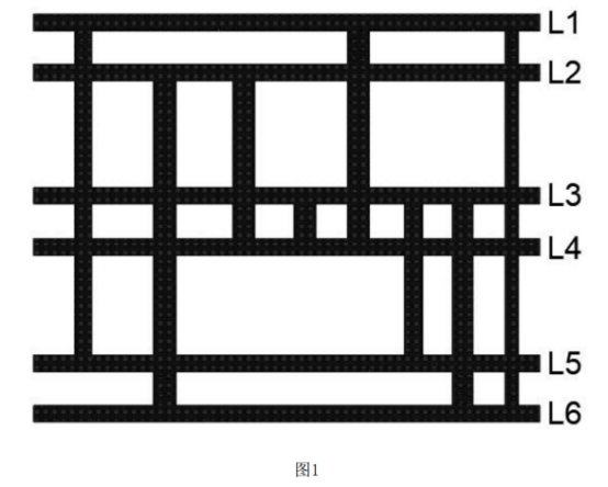 六層軟硬結(jié)合板中可設(shè)計盲孔、通孔的示意圖